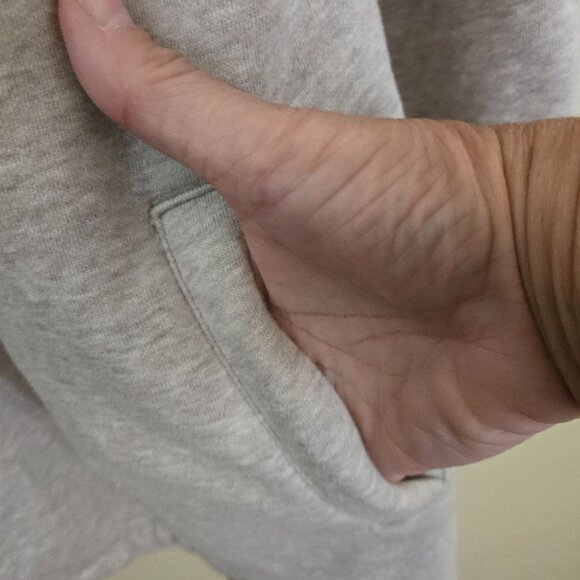 L.L. Bean 1912 Sherpa Lined Cardigan Jacket  Oatmeal Heather Size L - Picture 7 of 9